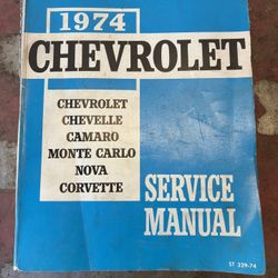 1974 Service Manual - Pre-Owned Great Condition 