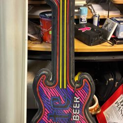 Light beer bar, neon light fixture use good condition