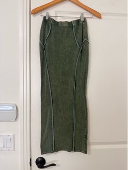 Mineral wash maxi skirt size small