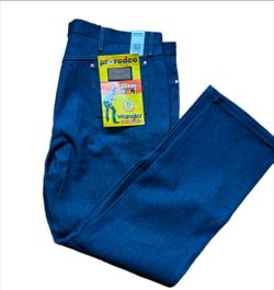 Wrangler Cowboy Cut Original Fit Jeans Mens sz 50x34 13MWZXS Big & Tall Blue NWT
