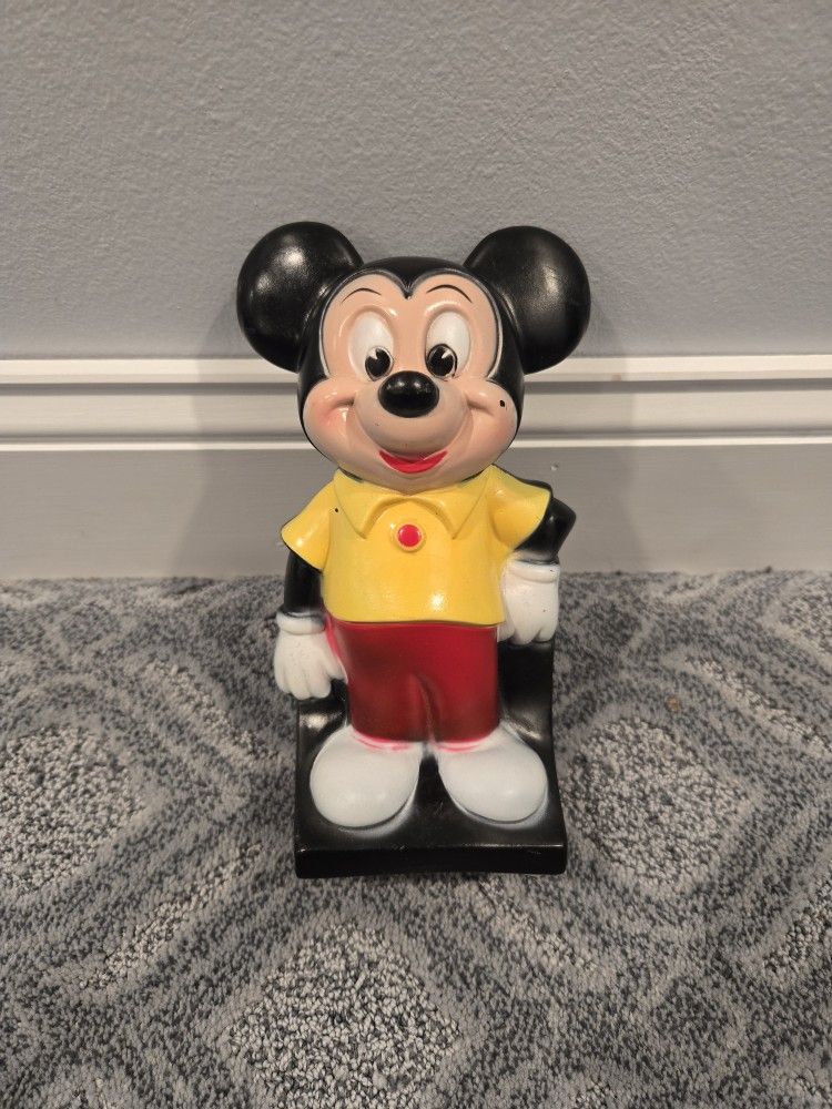 Vintage 1970's Mickey Mouse Piggy Bank