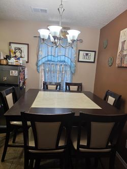 Dinning table, bar stool
