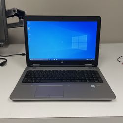 HP ProBook 650 G2 15” Laptop 2.40ghz Core i5-6200U 16GB RAM 256gb SSD Windows 10 Pro Webcam WiFi