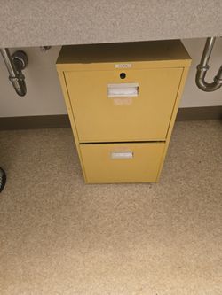 Two drawer file cabinet