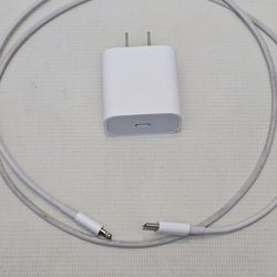 Genuine Apple Lighting Fast Charging Cord Type C adapter  20w  iPhone 12 13 14 15 X