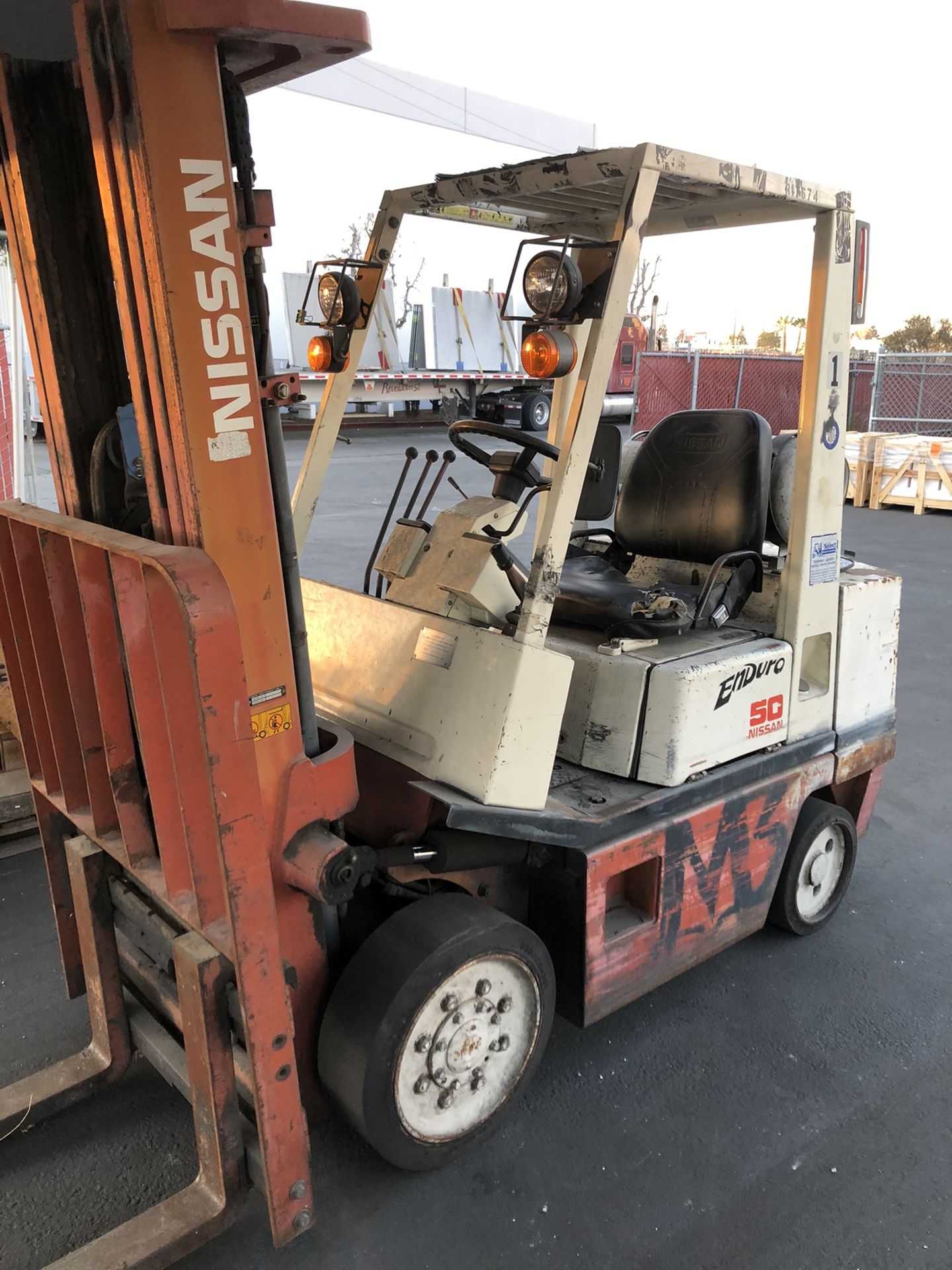 Nissan Forklift 5000 Lbs Triple Stage Sideshift