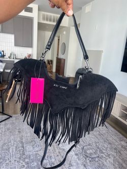 Betsey Johnson Bat Fringe Shoulder Bag