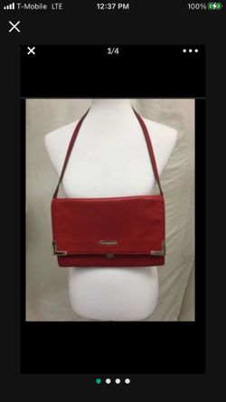 Red Leather Michael Kors Purse
