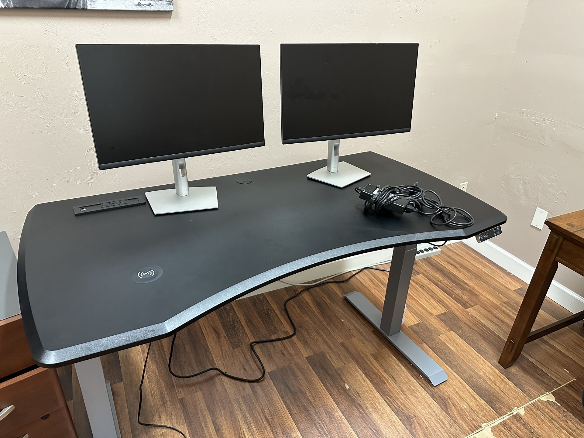 Two Dell P2422H 24 Inch Computer Monitors
