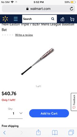 Triple 7 baseball bat Easton