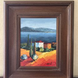 Framed, Original Oil on Canvas