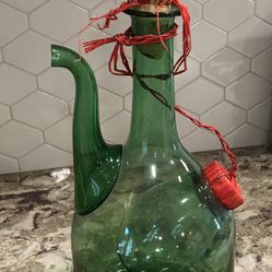 Vintage Princess House Hand Blown Glass Decanter With Ice Chamber, Pick Up Only OBO