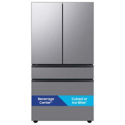 Samsung 23 cu. ft. Bespoke Counter Depth 4-Door French Door Refrigerator with Beverage Center $1150