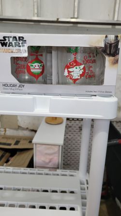 Star Wars Mandalorian Holiday Joy Glass Mug 2-Pack
