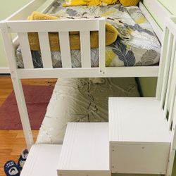 Low Profile Bunk Bed With Temperpedic Mattress 
