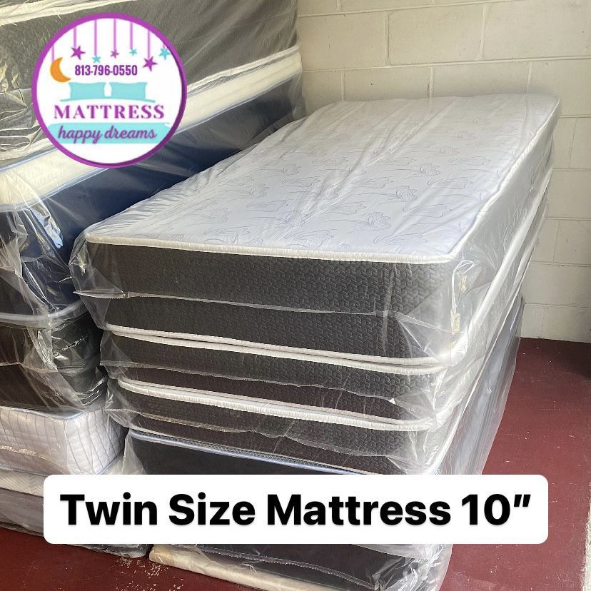 Twin Size Mattress 10 Inches Thick Also Available in Full-Queen-King Direct From Factory Same Day Delivery