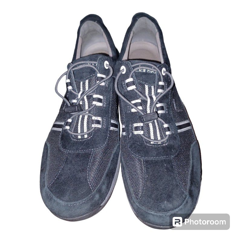 DANSKO Helen Black Suede Bungee Walking Comfort Shoes Women's EU 42 US 10