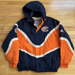 Vintage Chicago Bears Pro Line Apex Puffer Starter Jacket Coat Men’s Size L   