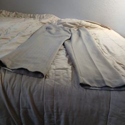 Men's Lightweight Slim Fit Striped Dress Pant Stretch Casual Business Flat-Front Chino Suit Trousers