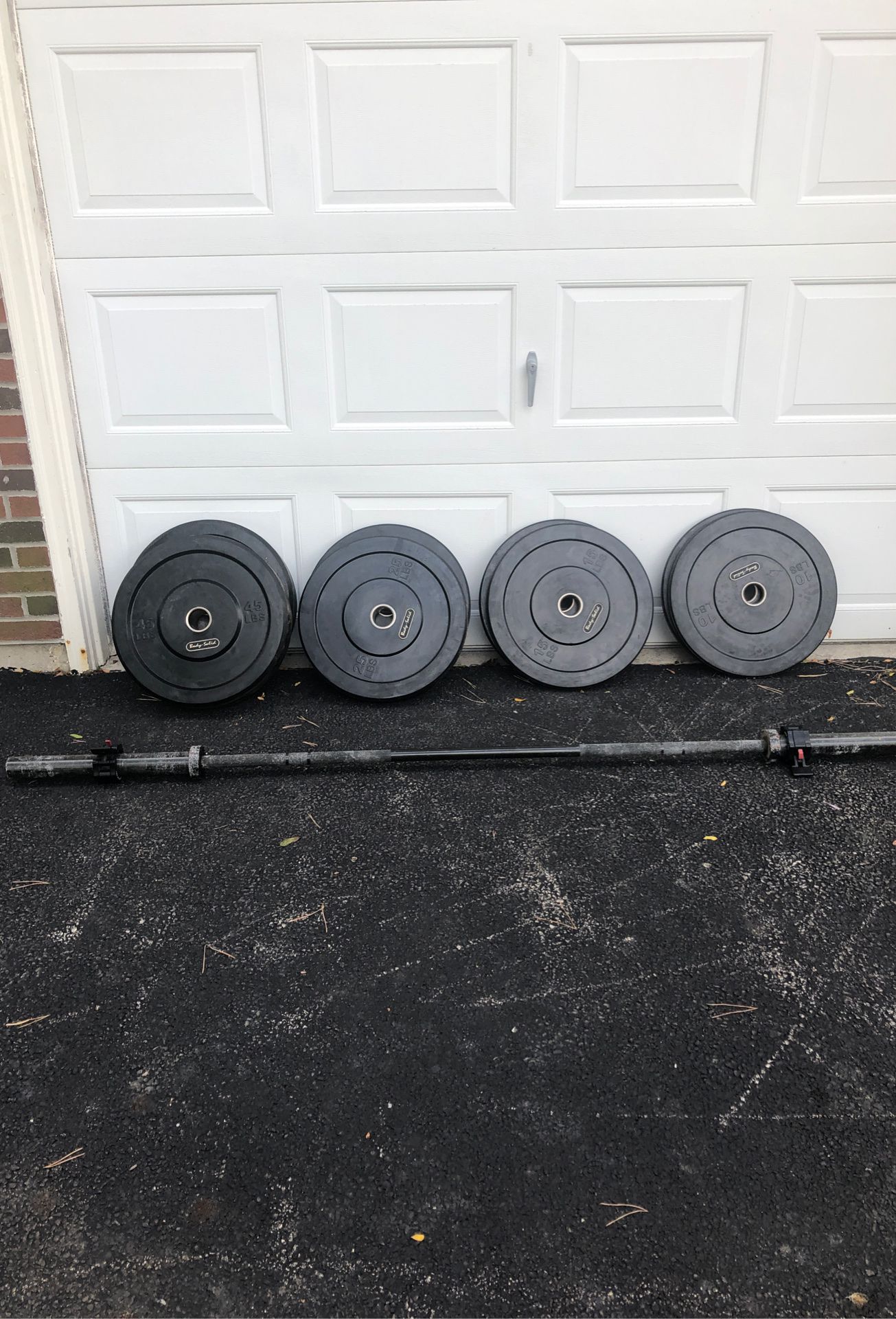 Complete Bumper Plate weight set