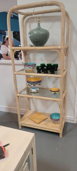 Bamboo style shelving