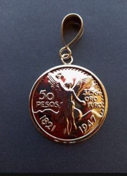 New 50 Pesos Centenario Gold Plated.