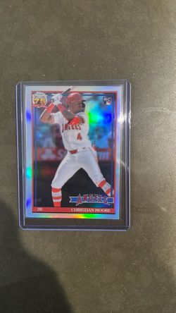 Christian Moore Topps Chrome RC Refractor Angels