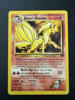 Blaine's Ninetales - 21/132 Gym Challenge - Pokémon TCG - 2000 Lp-/Mp