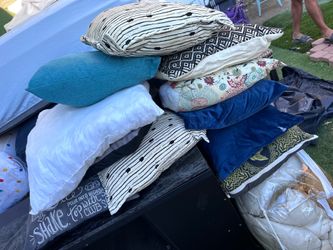 13 throw pillows