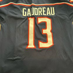 Size XL Mens Johnny Gaudreau Navy Columbus Blue Jackets Breakaway Jersey