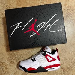 Air Jordan 4 Retro Red Cement Size 9.5