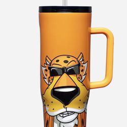 *NWT* Chester Cheetah Cheetos Corkcicle Insulated 40oz TUMBLER w/Handle & Straw