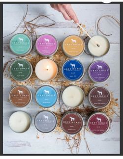 Grey Horse Candles