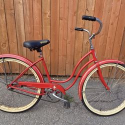Vintage Classic Red Schwinn Chicago Cruiser