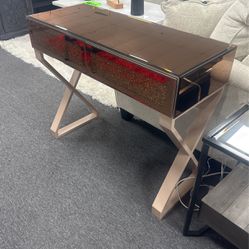 New Rose Gold Console Table