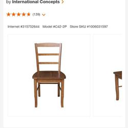 International Concepts Madrid Natural Wood Dining Chair


