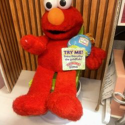 2002 Vintage New Working Talking 24” Elmo Plush Sesame Street 