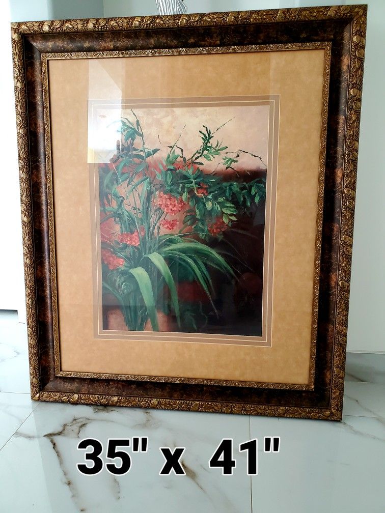 Great Framed Picture Under Glass.