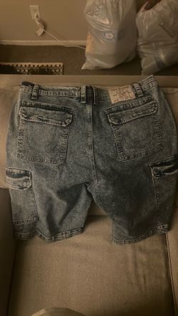 True Religion Jean cargo shorts