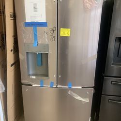 New Scratch And Dent Samsung 36”French Door Fridge Stainless Steel With 6 Months Warranty 