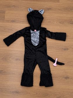 Black Cat Halloween Costume – Size 2T/3T