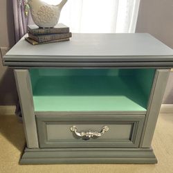 One Solid Wood Nightstand/End Table…Like New