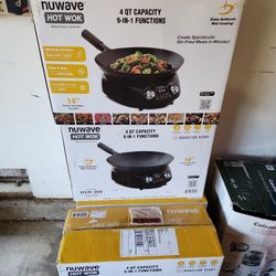 Open Box Tested And Working New Wave Hot Wok. Induction Cooktop 4 Quart
