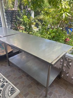 Stainless steel tables