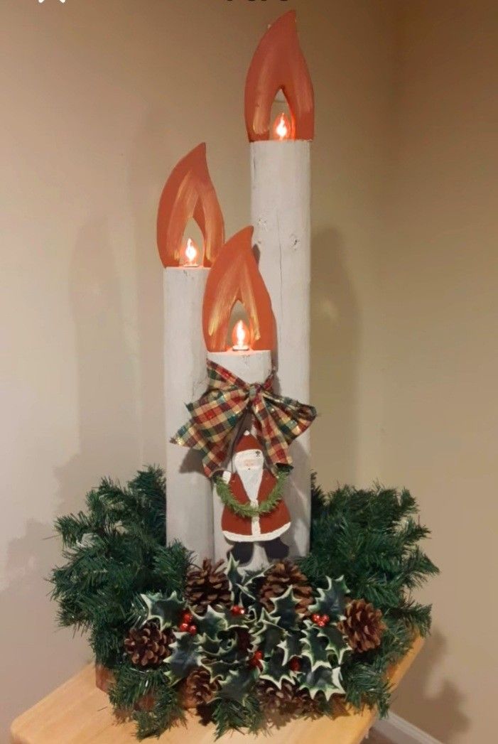 Handmade Plug In Christmas Candles