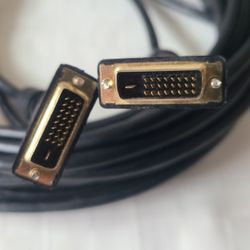 DVI Cable 50ft, DVI to DVI Dual Link Monitor Cable for Gaming PC, Laptop, Projector,  Monitor-Black
