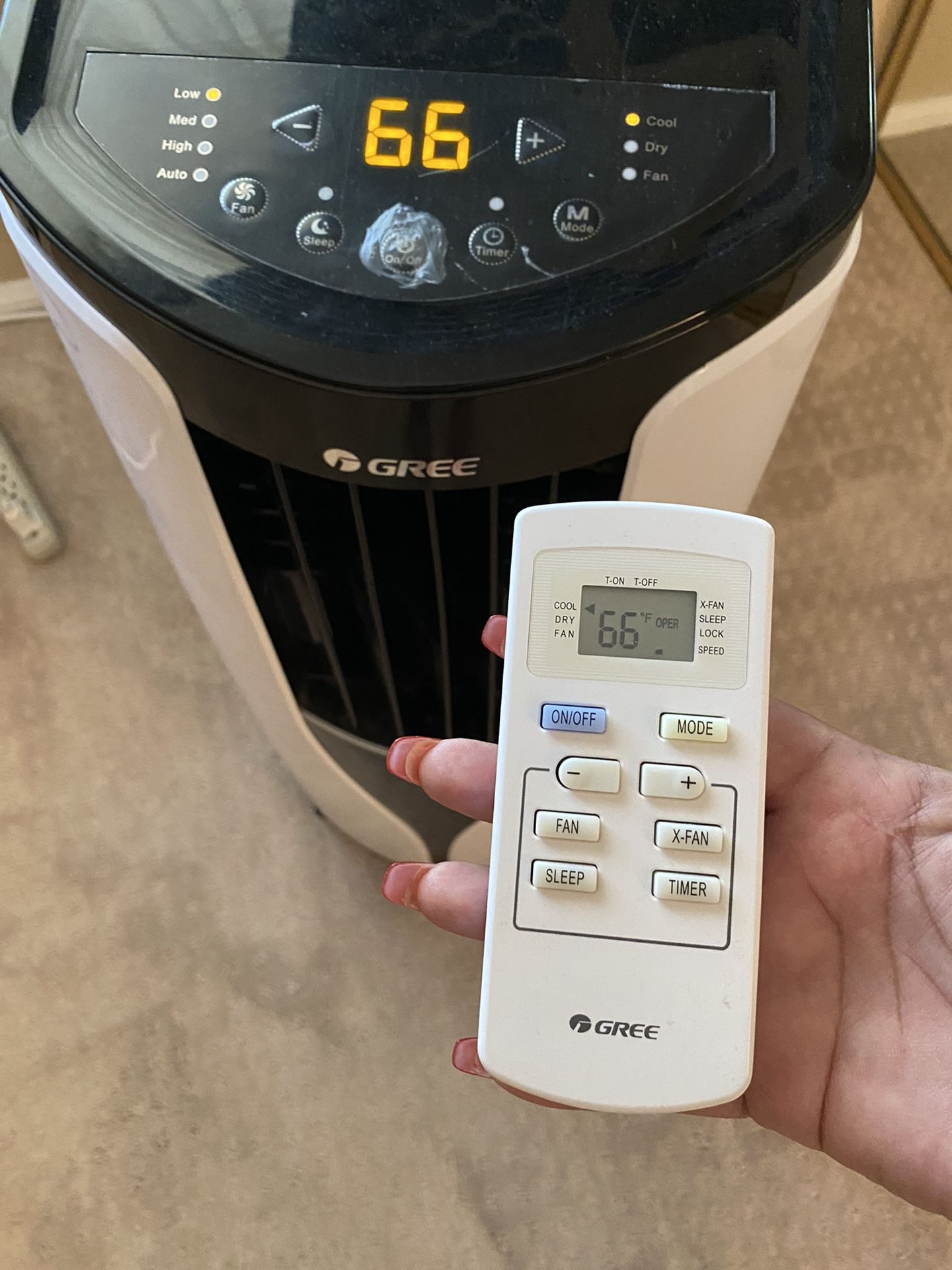 Like New GREE Portable Remote Controlled A/C 