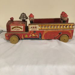 Vintage Fisher Price Winky Blinky Fire Truck 200