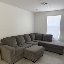 Couches, ottoman and arm chair