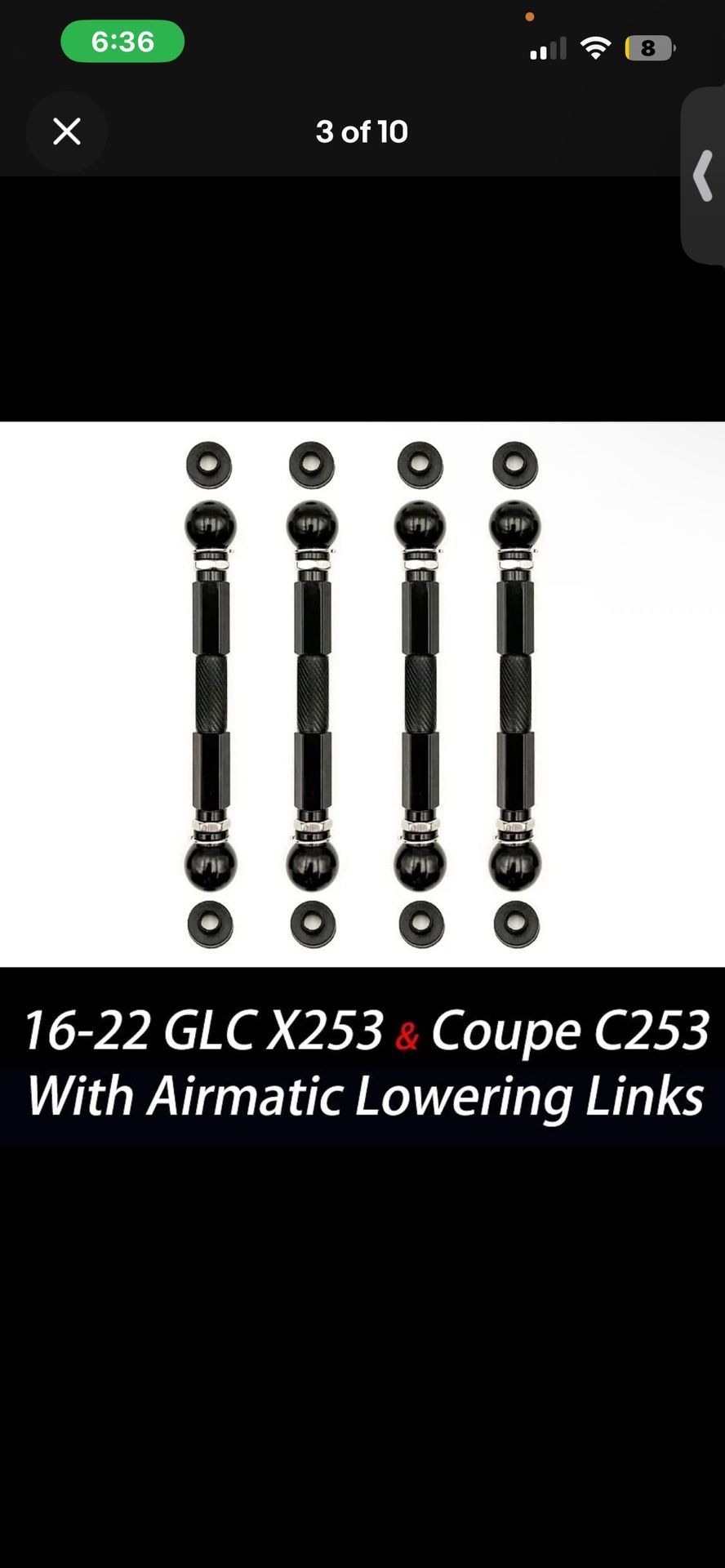 Lowering Links For Mercades 16-22 X253 And C253